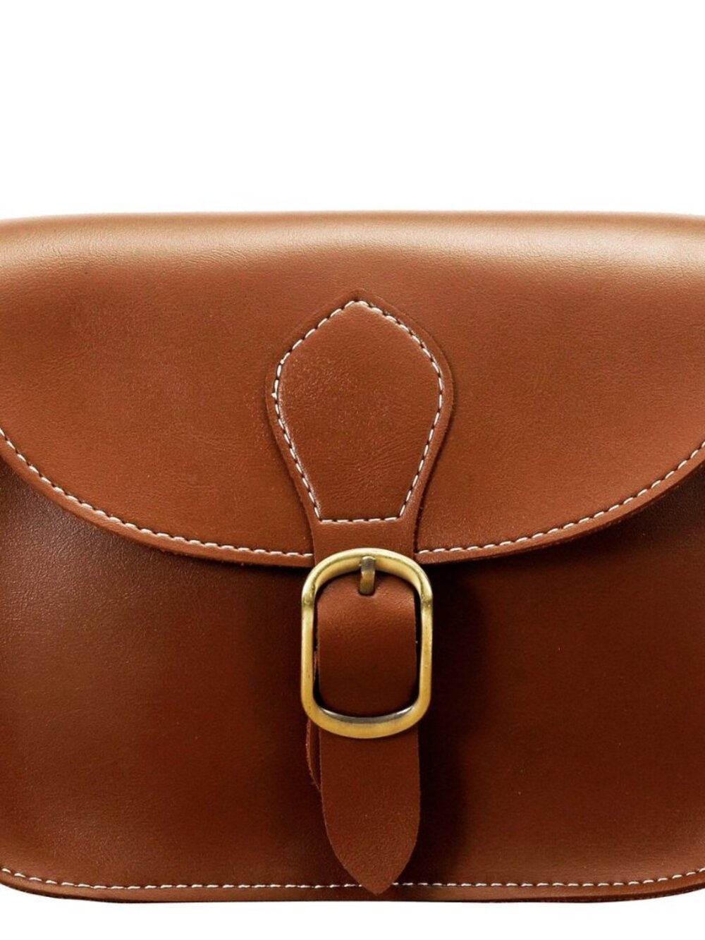 Crossbody Saddle Vegan Leather Bag Small Retro Satchel For Women Vintage Simple